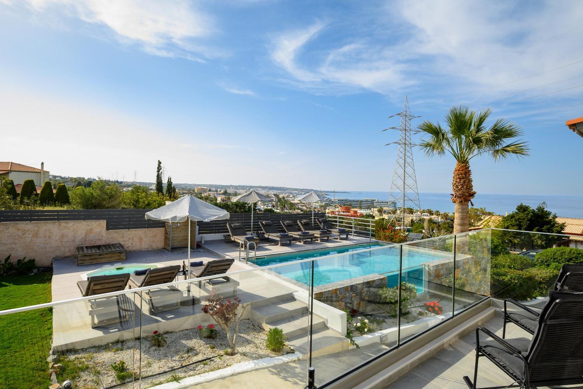 Queen'S Gem Luxury Villa - Heated Jacuzzi & Pool Hersonissos  Eksteriør billede