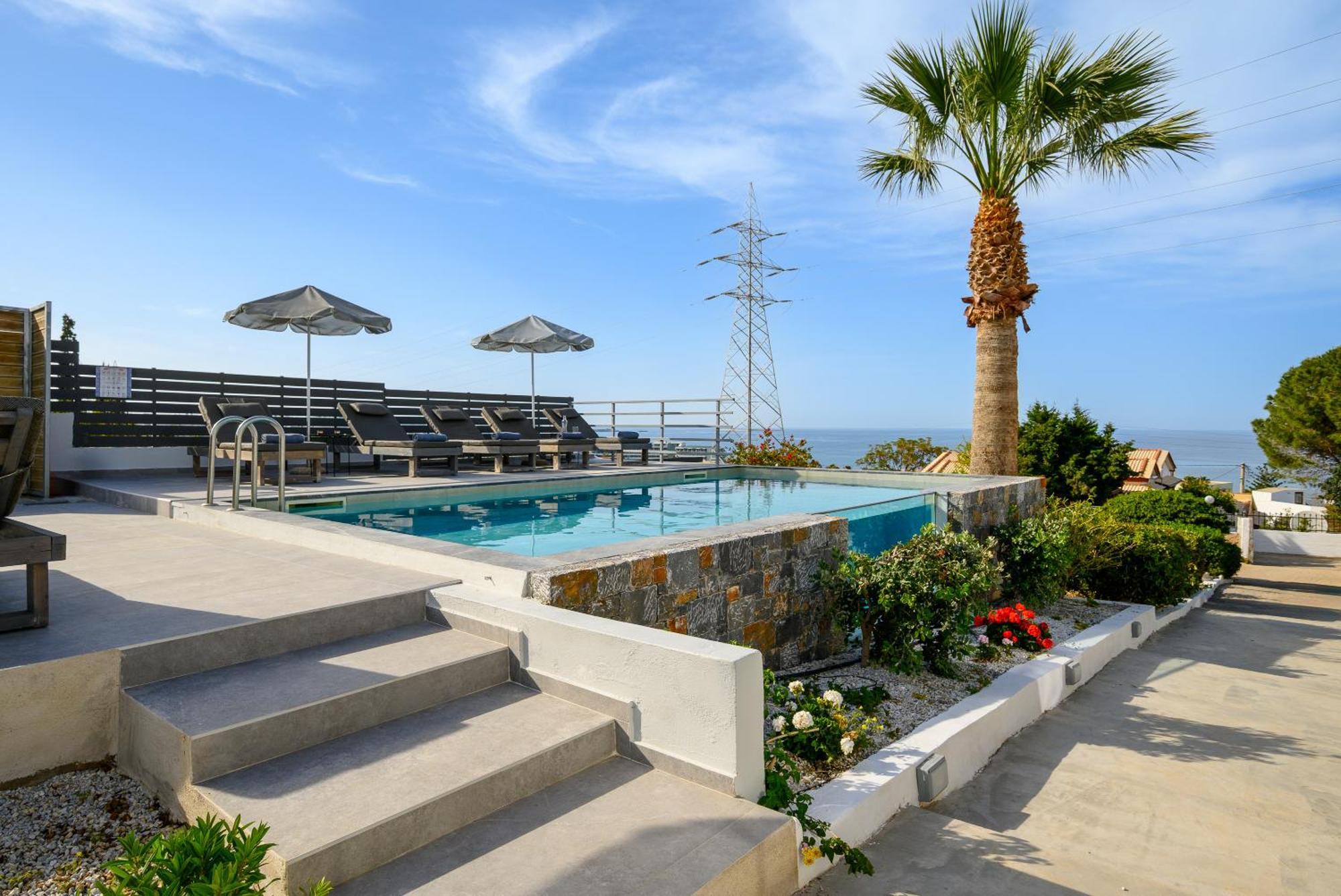 Queen'S Gem Luxury Villa - Heated Jacuzzi & Pool Hersonissos  Eksteriør billede