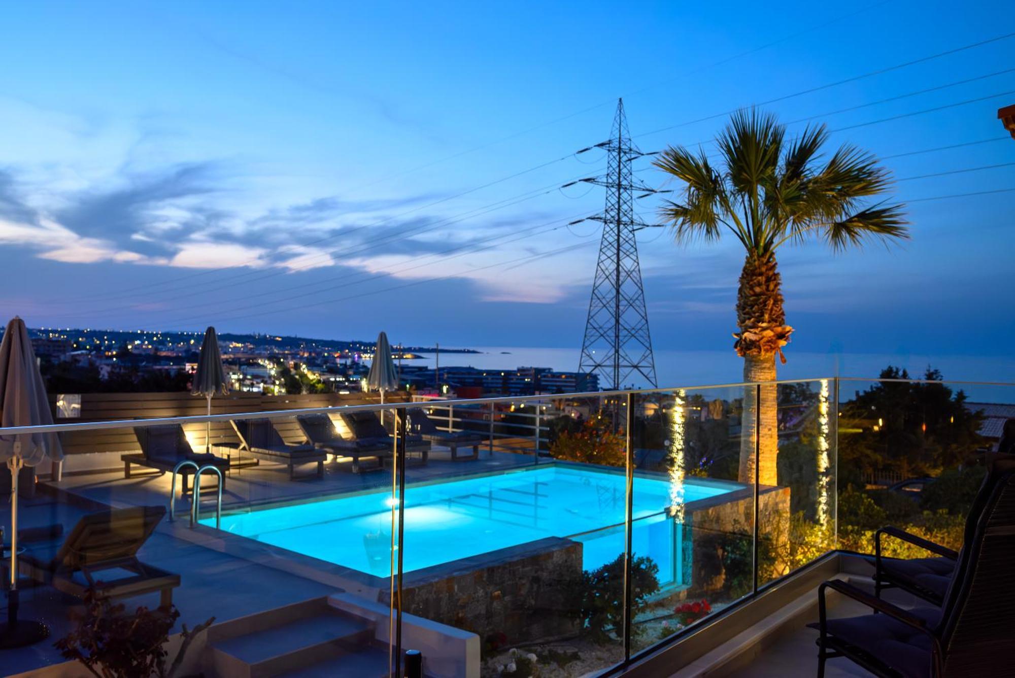 Queen'S Gem Luxury Villa - Heated Jacuzzi & Pool Hersonissos  Eksteriør billede
